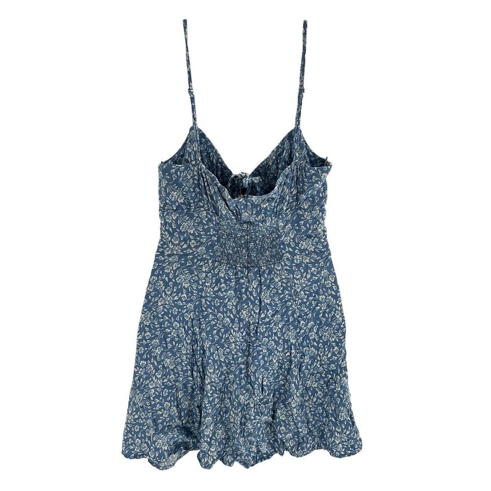 Reformation Floral Sky Blue Felix Dress Size 4 - Picture 3 of 4